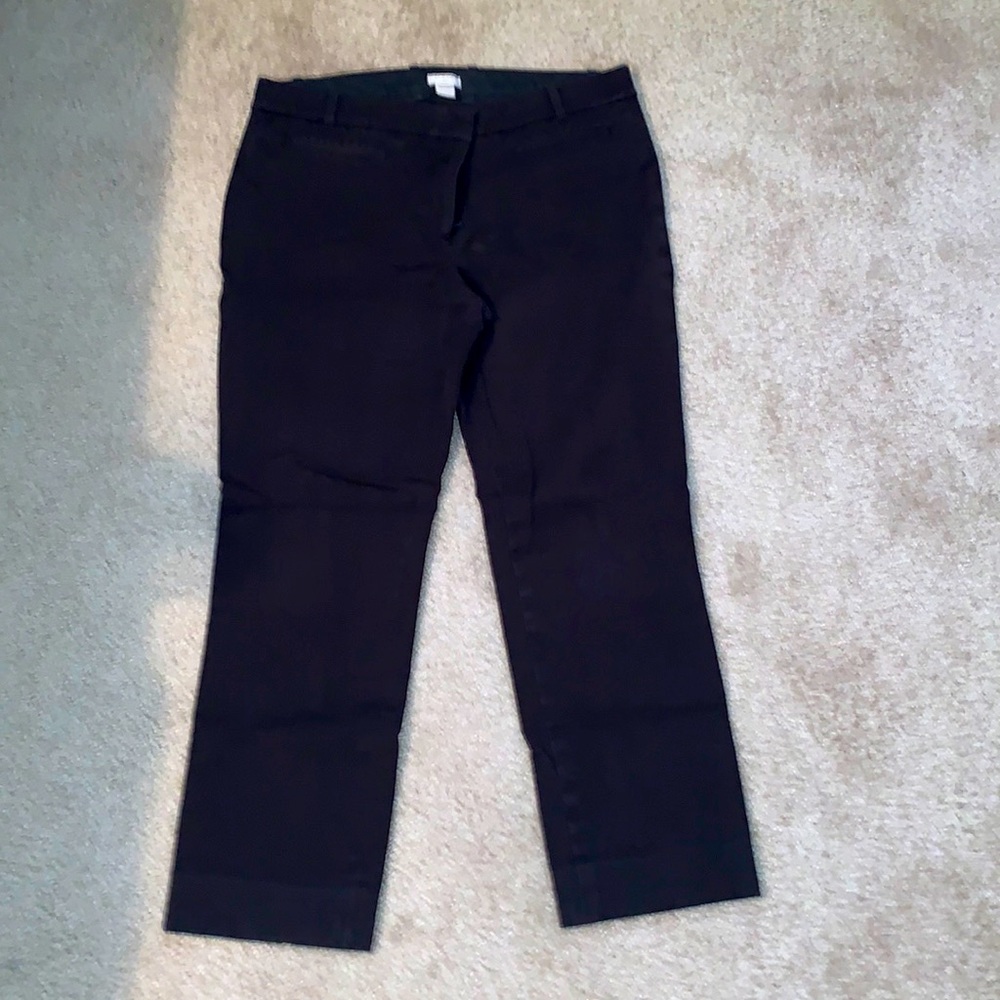 J. Crew black dress pants, 10S